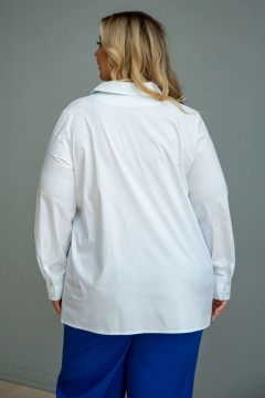 Длинная белая рубашка Jetty-plus(фото3)