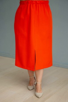 Оранжевая юбка с разрезом Jetty-plus(фото2)