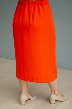 Оранжевая юбка с разрезом Jetty-plus(фото3)