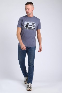 Трикотажная мужская футболка с принтом 47307 Натали men(фото2)
