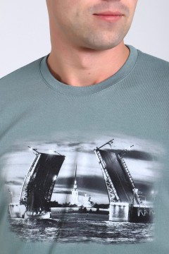 Трикотажная мужская футболка 47307 Натали men(фото3)