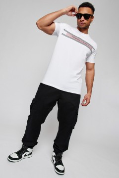 Белая мужска футболка с принтом 47165 Натали men(фото2)