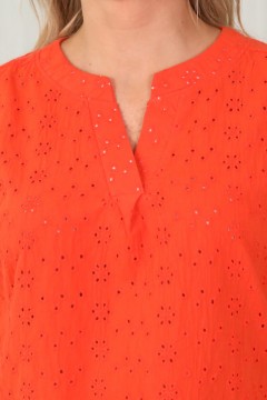 Лёгкая летняя блузка с коротким рукавом Wisell(фото3)
