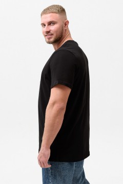 Чёрная мужская футболка с принтом 47130 Натали men(фото3)