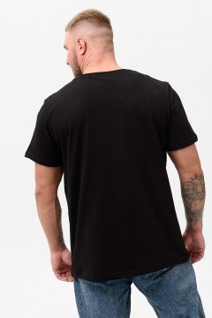 Чёрная мужская футболка с принтом 47127 Натали men(фото3)