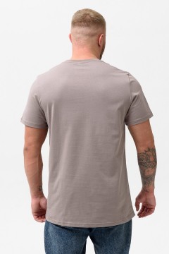 Серая мужская футболка с принтом 47126 Натали men(фото3)