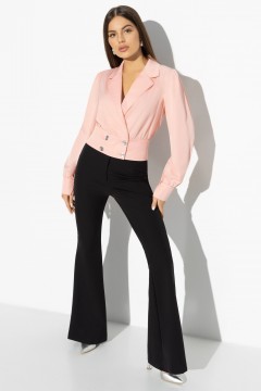 Укороченная розовая блузка Charutti(фото2)