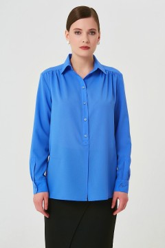 Синяя женская блузка Priz(фото3)