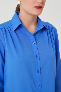 Синяя женская блузка Priz(фото4)