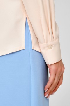 Блузка с бантом абрикосового цвета Priz(фото4)
