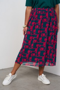 Шифоновая юбка цвета мультиколор Intikoma(фото2)