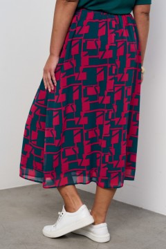 Шифоновая юбка цвета мультиколор Intikoma(фото4)