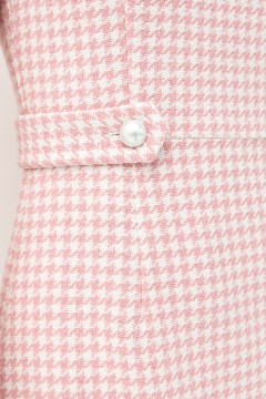 Короткое розовое платье из твида Cloxy(фото4)