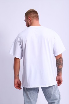 Белая мужская футболка 47935 Натали men(фото3)