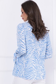 Летняя блуза с принтом зебра Bellovera(фото4)