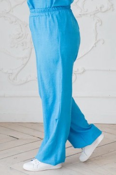 Тонкие повседневные голубые брюки Novita(фото3)