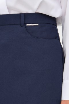 Синяя юбка с карманами Priz(фото4)