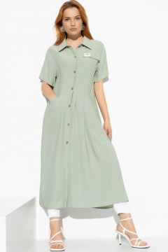 Зелёное платье-рубашка Charutti