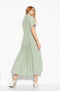 Зелёное платье-рубашка Charutti(фото4)