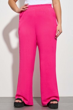 Летние розовые брюки-клеш с карманами Dora(фото2)