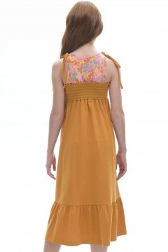 Яркое летнее платье-сарафан длины миди для девочки GFDV4319/1 Pelican(фото2)