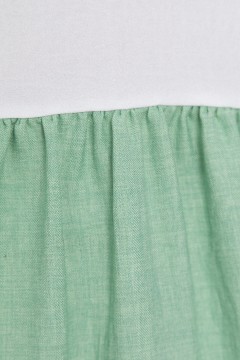 Зелёное льняное платье Lady Taiga(фото3)