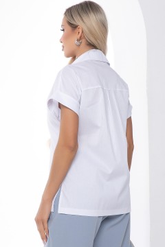 Белая рубашка с короткими рукавами Lady Taiga(фото4)