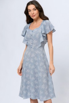 Голубое платье с принтом 1001 dress