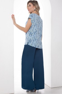 Костюм с блузкой и широкими брюками Lady Taiga(фото4)