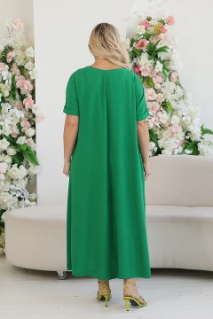 Платье длинное зелёного цвета Wisell(фото3)