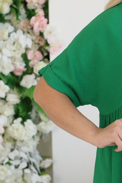 Платье длинное зелёного цвета Wisell(фото2)