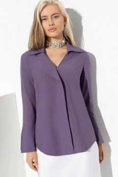 Блузка с длинным рукавом фиолетового цвета Charutti