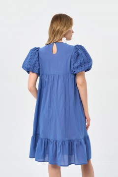 Платье синее с рукавами-фонариками Prima Linea(фото5)