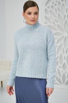 Свитер вязаный голубого цвета Happychoice
