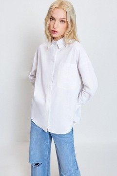Рубашка белая с длинным рукавом 10200260503 Concept Club(фото2)