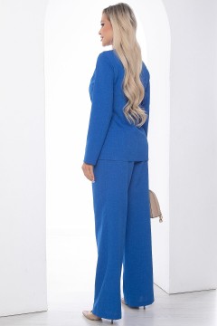 Костюм синего цвета с жакетом и брюками Lady Taiga(фото4)