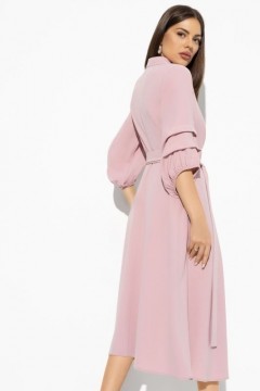 Платье розовое с карманами Charutti(фото4)