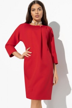 Платье красное с карманами Charutti