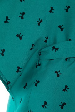 Блузка зелёная с тканевым поясом Lady Taiga(фото3)