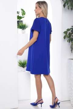 Платье А-силуэта синего цвета Lady Taiga(фото4)