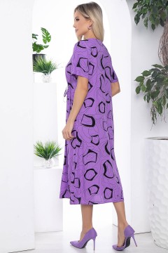 Платье фиолетовое с карманами Lady Taiga(фото4)