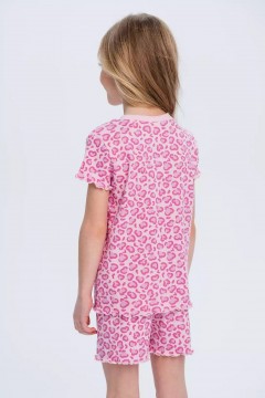 Пижама для девочки с шортами Vulpes 1015SS24 Familiy(фото2)