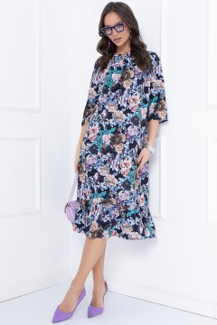 Платье свободное с цветочным принтом Bellovera(фото2)