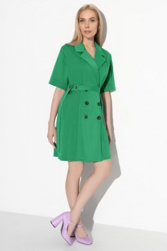 Платье-пиджак зелёное с карманами Charutti(фото2)