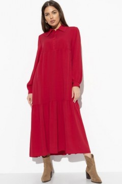 Платье длинное свободное красное Charutti