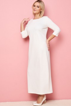 Платье длинное трикотажное в белом цвете Sparada(фото2)