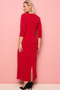 Платье длинное красного цвета  Sparada(фото4)
