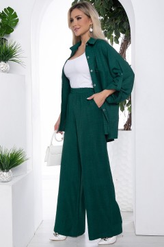 Костюм с брюками и рубашкой зелёного цвета Lady Taiga(фото2)