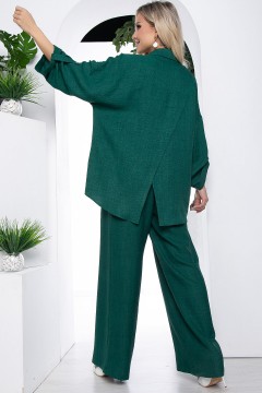 Костюм с брюками и рубашкой зелёного цвета Lady Taiga(фото4)
