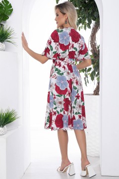Платье приталенное с цветочным принтом Lady Taiga(фото4)